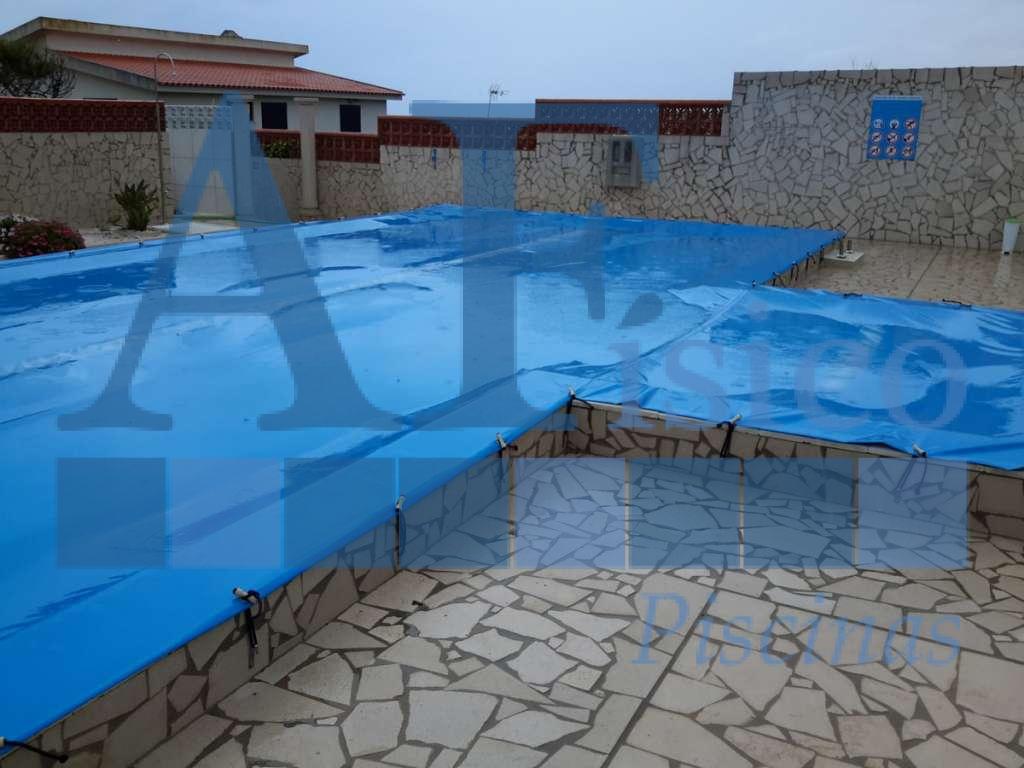 Projeto de construção de piscina em Pataias - piscina funcional com cobertura