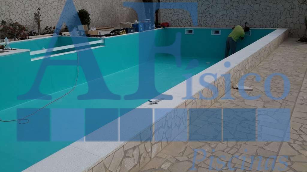 Projeto de construção de piscina em Pataias - fase final