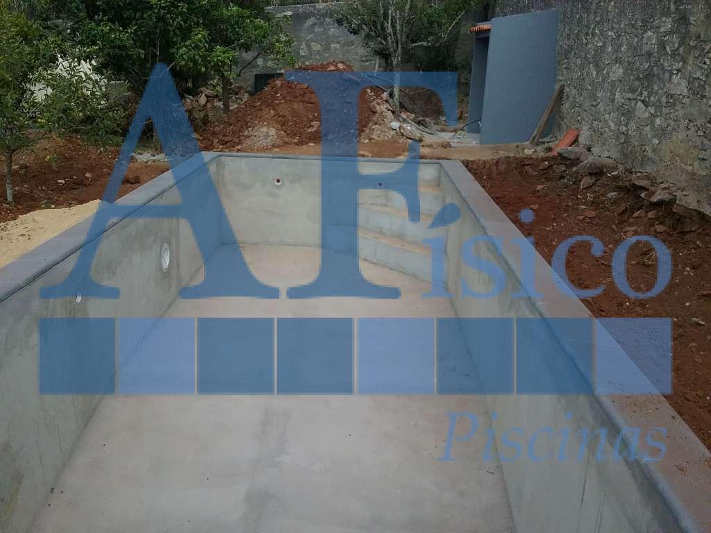 Projeto de construção de piscina em Cabriz - fase final