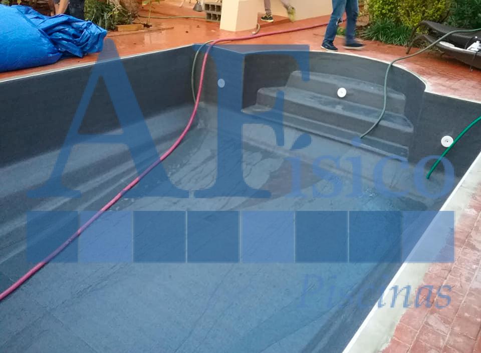 Projeto de construção de piscina em Foros de Salvaterra - fase final